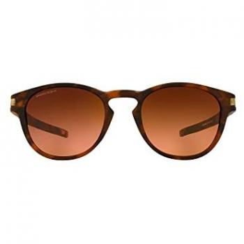 Oakley Latch Matte Brown Tortoise Sunglasses with Prizm Brown Gradient Lenses