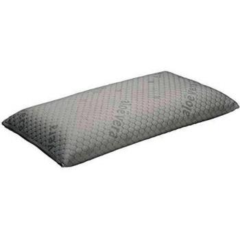 Pikolin Home - Pack 2 almohadas visco con Aloe Vera de firmeza media, hilo de color plata y doble funda que trasmite relax y confort