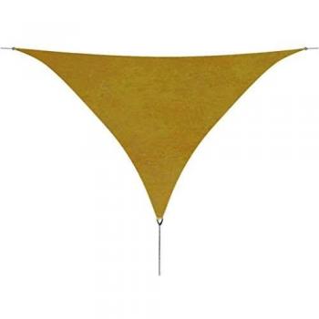 Oxford Fabric Triangle Sun Shade Sail, 3.6x3.6x3.6m, Sand Color