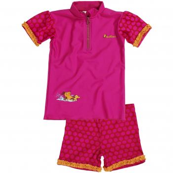 Playshoes DIE MAUS UV-Schutz Bade-Set DIE MAUS Punkte - Tankini Niñas, color rosa, talla 110/116