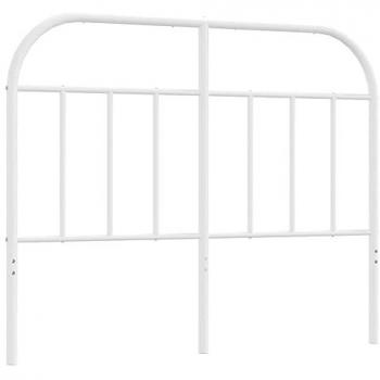 Cabecero de metal blanco 120 cm