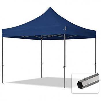 Carpa Plegable 3x3m Premium Acero 40mm Azul