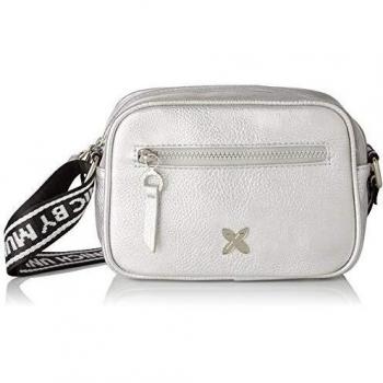 Munich Crossbody Tulle, Shopper para Mujer, Plateado
