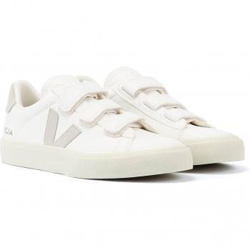 VEJA Recife Logo Chromefree Leather Extra White Natural Trainers - Female, Size: 9