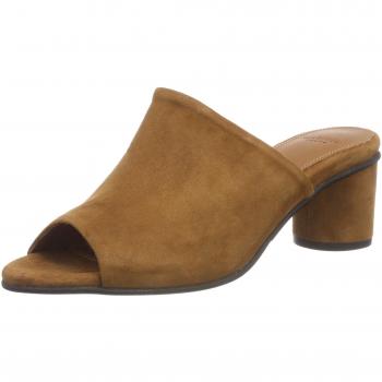 SELECTED FEMME Sfmerle Suede Round Heel Mule, Mules para Mujer, Marrón