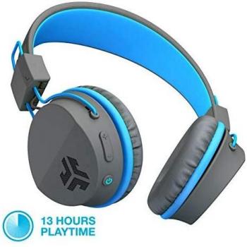 Auriculares Inalámbricos Jlab Jbuddies Studio para Niños Plegables con Limitador de Volumen y Micrófono en Gris Azulado