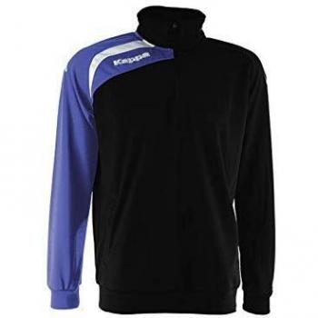 Kappa Arqua Sudadera, Unisex, Negro/Royal, 3XL