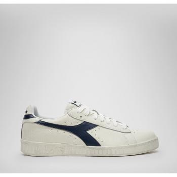 Diadora Game L Low Waxed Unisex White Suede Sneakers