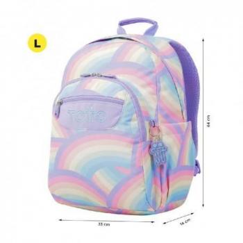 Mochila Escolar Adaptable a Carro Totto Acuareles 3QS