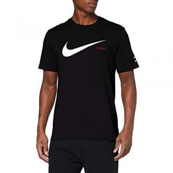 NIKE M NSW Swoosh Hbr SS tee T-Shirt, Hombre, Black/