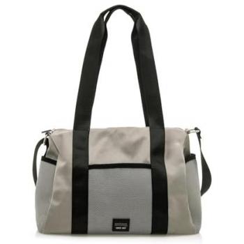 Bolso de hombro deportivo Mustang SELAH gris con cierre de cremallera, casual y sintético