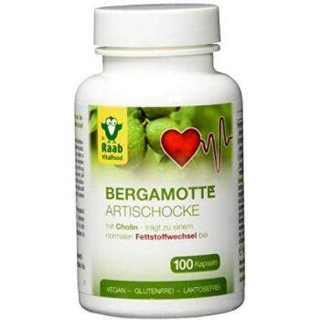 Raab Vitalfood Bergamota-Alcachofa 100 Cápsulas Vegano