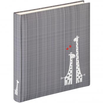 Baby Giraffe Photo Album and Protector Gray, White 50 Pages