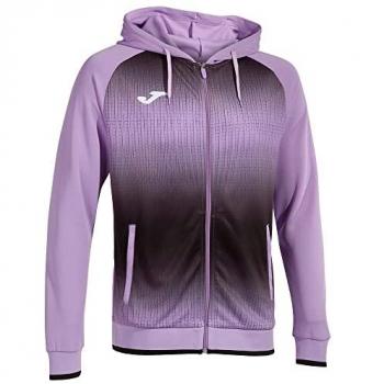 Chaqueta con capucha de fútbol Joma Tiger V para hombre y niño en color morado y negro