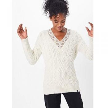 Superdry Lannah Vee - Chaqueta de Punto para Mujer Crema 34 ES Regular