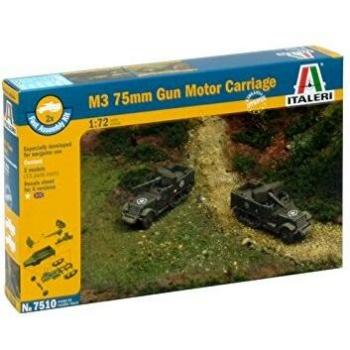 Italeri 510007510 – 1:72 M3 75 mm Half Tank, Vehicles