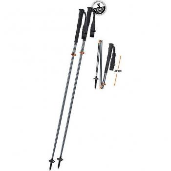 Bastones de Senderismo FX Lite TI Vario Compact para Mujer - Color Negro