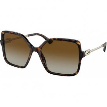 Bvlgari Bv8250 col. 504/t5 Donna Squadrata Havana Stylish Sunglasses, Female, Multicolor, Size: 57 MM