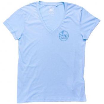 Camiseta de Manga Corta Mujer Rip Curl Re-entry Azul claro
