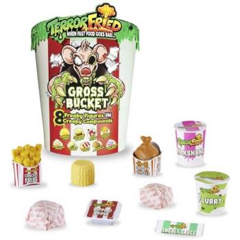 Juguete Bandai Terror Fried Super Cubo - Figura Horror, incluye 9 compuestos asquerosos y 8 figuras coleccionables, multicolor