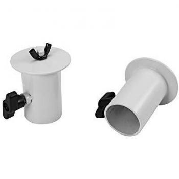 Adaptador de soporte Omnitronic BOB-4, 2 unidades, blanco, de 35 mm a rosca M10