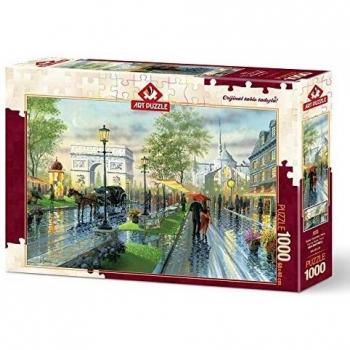 Puzzle Arte Paseo de Primavera en París 1000 Piezas