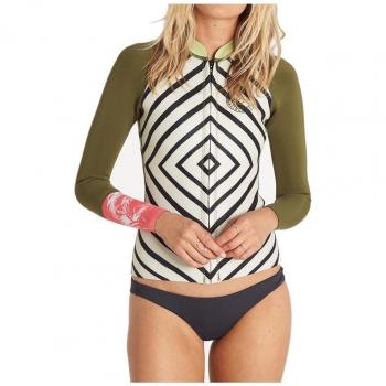 2017 Billabong Ladies Surf Capsule 1mm Peeky Wetsuit Jacket Multi C41G07 Ladies UK Sizes - 10