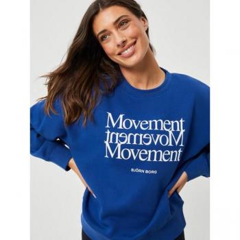 Björn Borg Ace Boyfriend Crew Blue, Size Small
