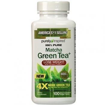 Purely Inspired 100% Pure Matcha Green Tea, 100 Count by Purely Inspired