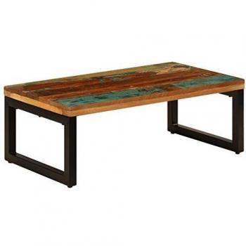 Reclaimed Wood and Steel Coffee Table 39.4x19.7x13.8