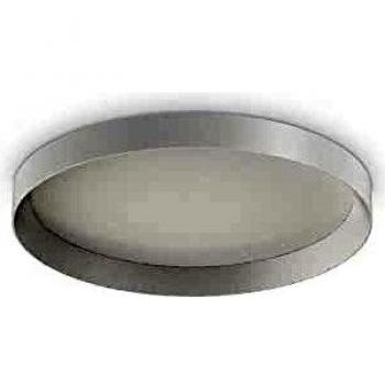 Plafón LED integrado Fly Metal, aluminio y plástico blanco, 1 bombilla, diámetro de 7 cm, diseño decorativo redondo simple para empotrar, temperatura de color 4000K, luz de techo moderna de aluminio con