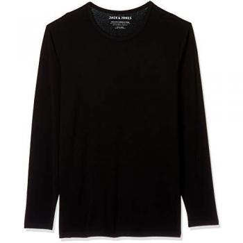 Jack & Jones Basic Long Sleeve T-Shirt with O-Neck in Black