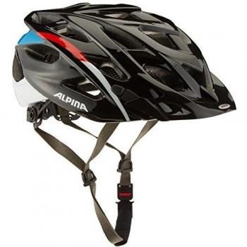 Alpina Mujer D de alto Cilindro de casco, todo el año, mujer, color Black/Red/Blue, tamaño 57-61