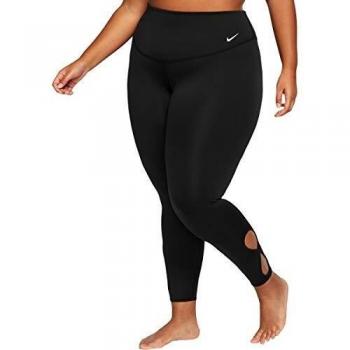 NIKE W NK Yoga CLCN TG 7/8 HO Plus Leggins, Mujer, Black/White, 54/56