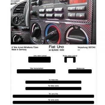PreWoodec cabina decorativo para Fiat Uno 146 a 08.89 hasta 10.93 