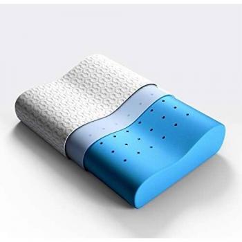 BedStory Almohada Cervical 60x40cm Almohada Viscoelastica Gel en Forma Ergonomica con Funda Desmontable y Lavable Reduce Dolores Almohada de Cervicales Adecuada para Todas Posicións para Dormir