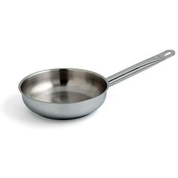 Quid Azzero Sartén, Acero Inox, sin antiadherente, Horno e Inducción, 30 cm