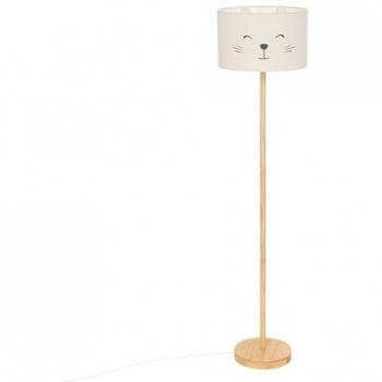Lámpara de Pie Infantil Gato Félix 154 cm Blanca