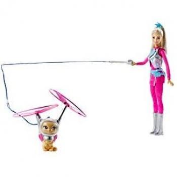 Barbie - Muñeca Fashion, Mascota voladora Aventura en el Espacio
