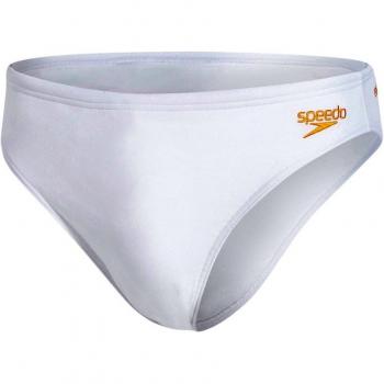 Speedo Solid BRF AM Traje de baño, blanco, 40