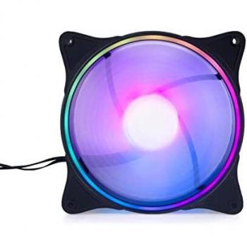 Ventilador Alphacool Rise Aurora PWM 140mm, Negro, 140x140x25mm