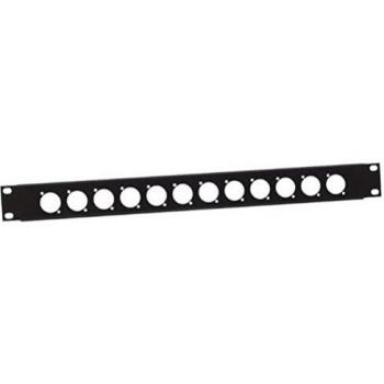 19 1U Rack Panel with 12 XLR Connectors - Adam Hall