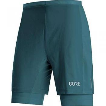 GORE WEAR R5 Pantalón Corto 2in1, Hombre, Dark Nordic, XL
