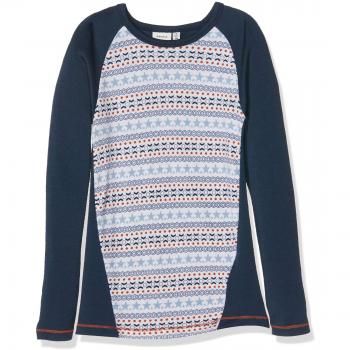 NAME IT Nkmwillto Wool LS Top Noos, Camisa Manga Larga para Niños,