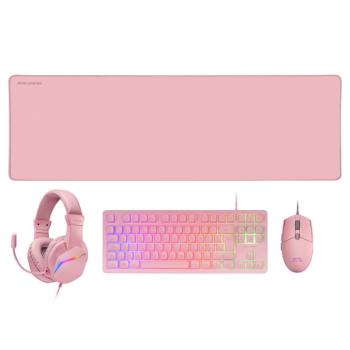 Pack Gaming Mars Gaming MCP-RGB3: Teclado RGB Fijo, Ratón RGB Flow 3200 DPI y Auriculares Over-Ear RGB