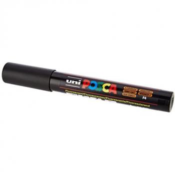 Rotuladores POSCA PC-5M Punta de bala Flúor Naranja (Caja de 6 Unidades)