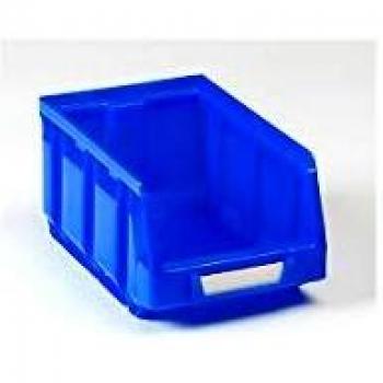 Caja de Almacenamiento Visible de Polietileno 167 x 105 x 82 mm, Azul, Pack de 48 Unidades