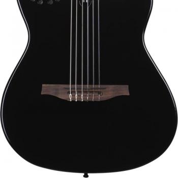 2024 Godin Multiac Mundial Onyx Black High Gloss Acoustic-Electric Guitar