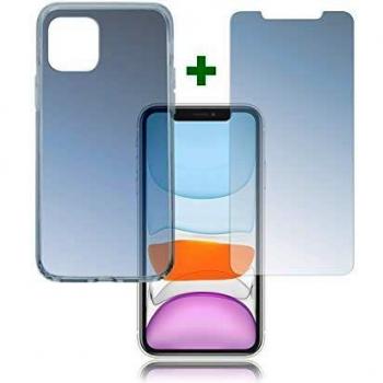 Set de Protección 360° 4smarts (Cristal Templado UltraSonic y Funda de Gel) para Apple iPhone 11