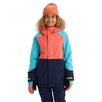 Burton KD Gore Stark JK - Cazadora Infantil de esquí y Snowboard, Niños, Color Azul Oscuro/Azul Oscuro/Gris, tamaño Large